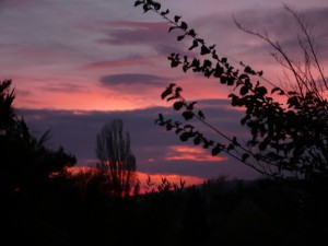 Sonnenuntergang von Sylvia's Terrasse aus