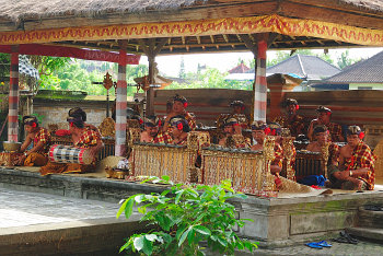 Gamelanorchester auf Bali